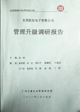 2012年4月5日，正睿咨詢向潔麗決策層陳述調研報告